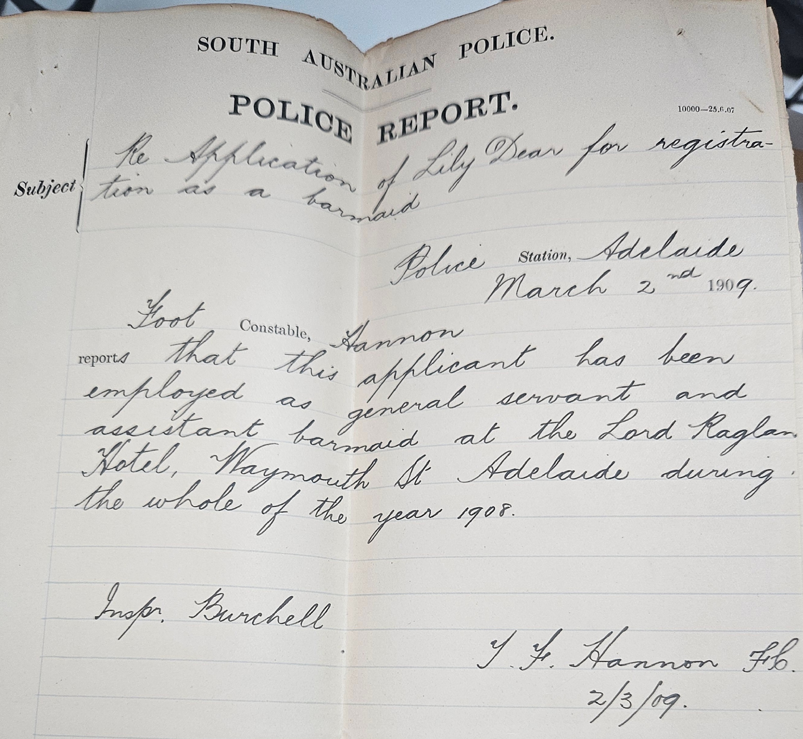 Lilly Dear Police Report GRG67_50